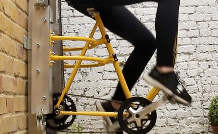Thang máy chạy bằng cơm phiên bản xe đạp sẽ đưa bạn lên một tầng cao mới, theo đúng nghĩa đen