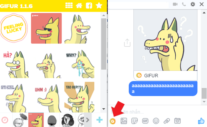 Hướng dẫn đưa bộ icon chat Rồng Pikachu vào Faceboook Messenger