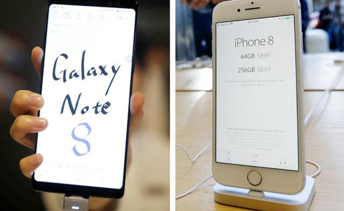 Samsung Galaxy Note8 vượt mặt iPhone 8 trên thị trường Ấn Độ