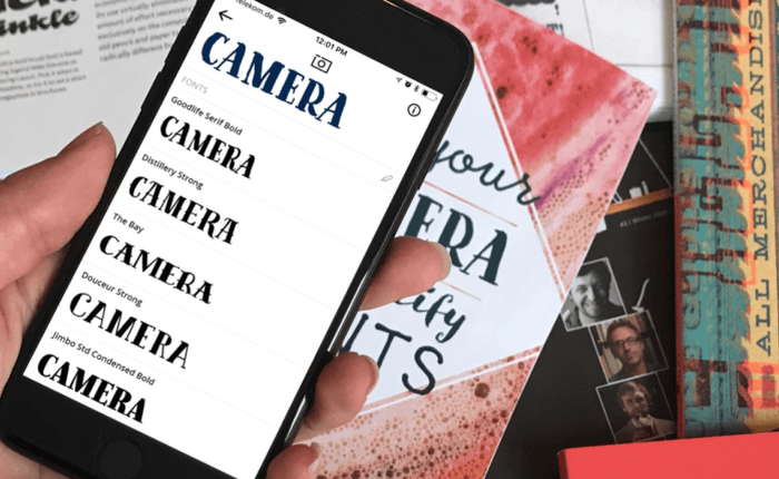 WhatTheFont - Ứng dụng miễn phí giúp nhận biết font chữ bằng camera của smartphone