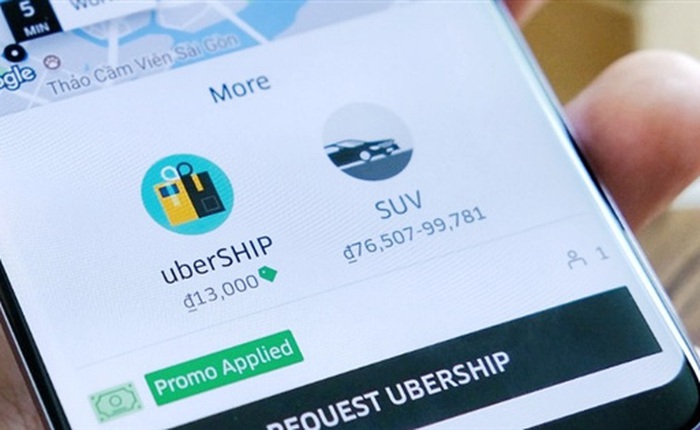 UberShip, dịch vụ giao hàng thử nghiệm của Uber, triển khai tại TP.HCM