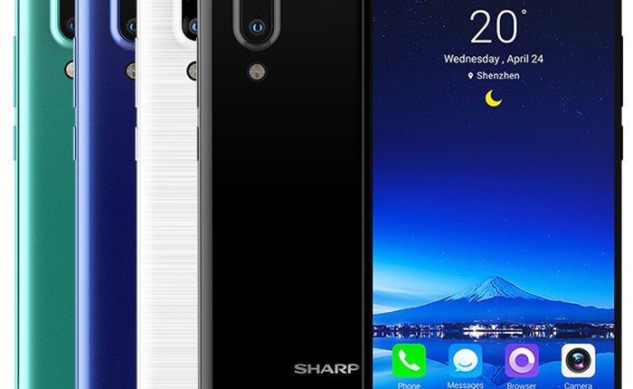 Sharp Aquos S2 chính thức ra mắt với camera kép nhưng chỉ với 3 cạnh có viền mỏng, không có cảm biến vân tay dưới màn hình như tin đồn