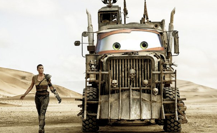 Chết cười khi "dung hợp" những chiếc xe dễ thương trong Cars với các chiến xa trong Mad Max: Fury Road