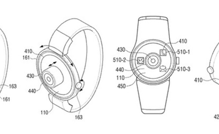 Samsung bí mật nộp đơn xin cấp bằng sáng chế cho máy tính bảng có thể cuộn màn hình và một chiếc smartwatch tích hợp máy ảnh