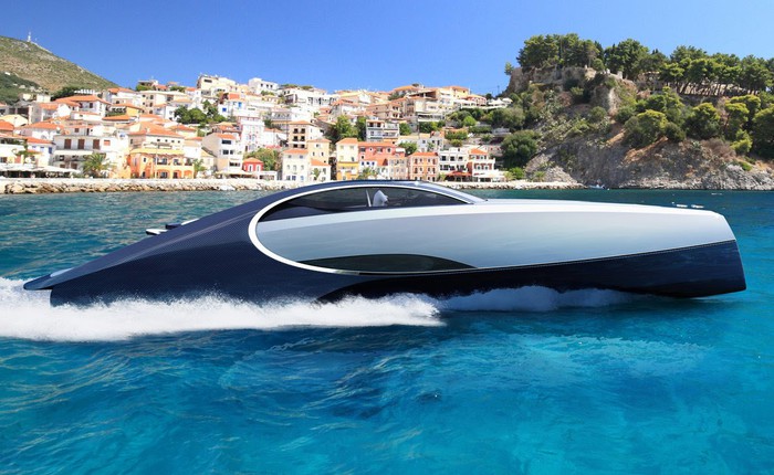 Nếu bạn đang sở hữu siêu xe Bugatti Chiron, hãy bỏ thêm tiền mua chiếc du thuyền này cho hợp bộ