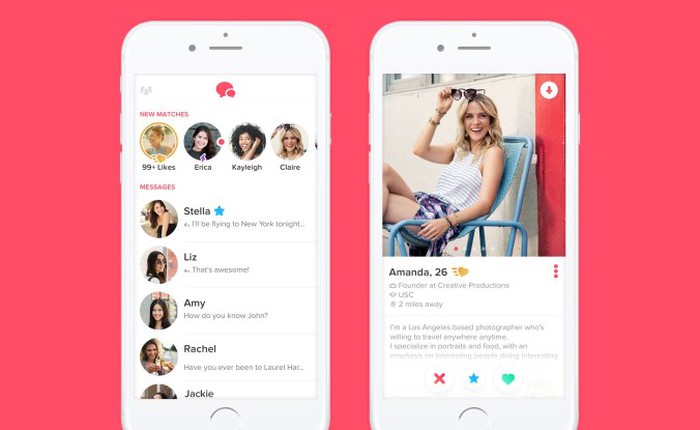 Ứng dụng hẹn hò Tinder đứng đầu bảng xếp hạng App Store của Apple về khoản kiếm tiền