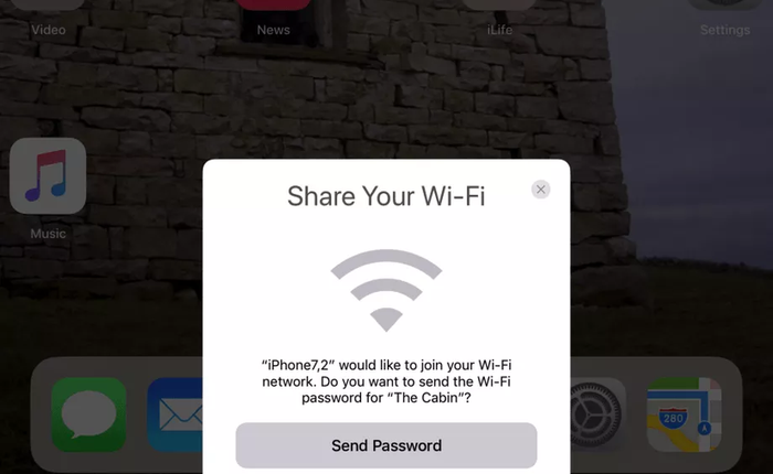 iOS 11 thêm tính năng mới cho bạn chia sẻ Wi-Fi với bạn bè cực kỳ dễ dàng
