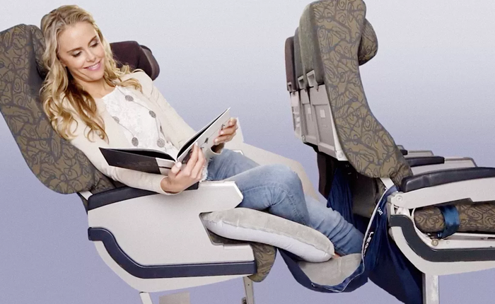 Fly Legs Up – phụ kiện mới khiến chuyến bay của bạn trở nên dễ chịu hơn rất nhiều