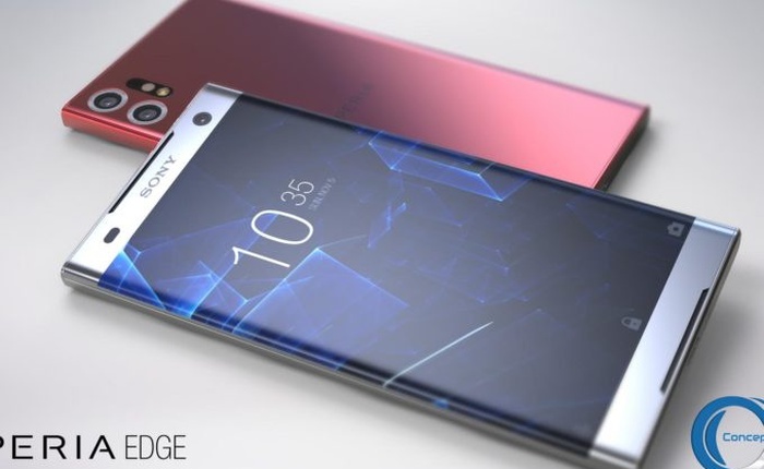 Xem concept Sony Xperia Edge Premium với màn hình hơi cong, sử dụng chip Snapdragon 845