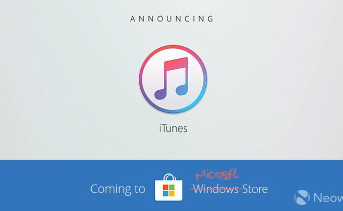 iTunes chuẩn bị có mặt trên Microsoft Store