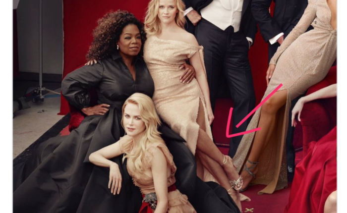 Oprah Winfrey và diễn viên Reese Witherspoon bỗng dưng bị "tặng" thêm tay chân trong số mới nhất của tạp chí Vanity Fair