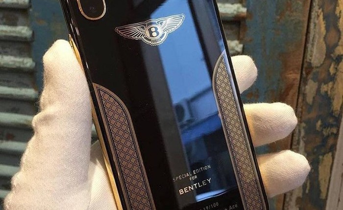 Cùng chiêm ngưỡng chiếc iPhone X phiên bản đặc biệt mạ vàng 18K của Bentley