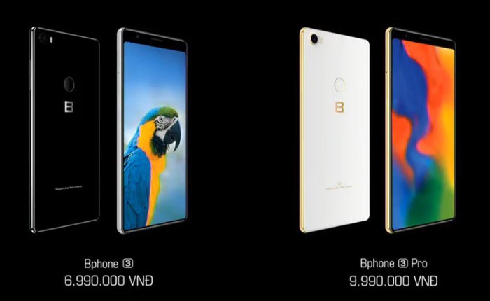 Bphone 3 và Bphone 3 Pro ra mắt, không cằm nhưng trán lại cao, camera đơn phía sau, giá từ 6,99 triệu