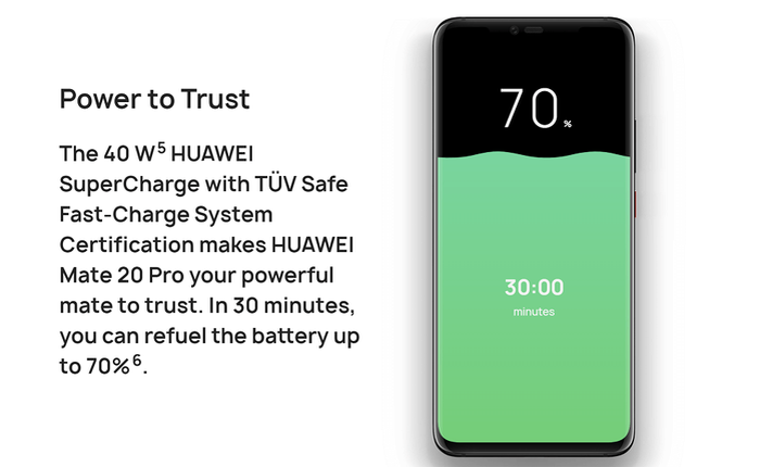 Thử nghiệm thực tế sạc siêu tốc 40W trên Huawei Mate 20 Pro: đầy pin trong 68 phút