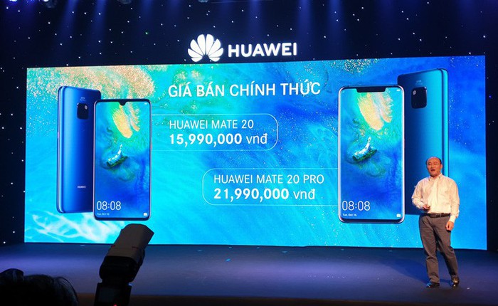 Huawei Mate 20 và Mate 20 Pro chính thức ra mắt tại Việt Nam với mức giá 15,99 và 21,99 triệu đồng
