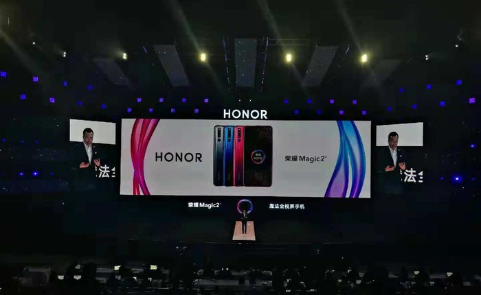 Honor Magic 2 ra mắt: tổng cộng 6 camera, thiết kế trượt, màn hình chiếm gần trọn mặt trước, giá từ 545 USD.