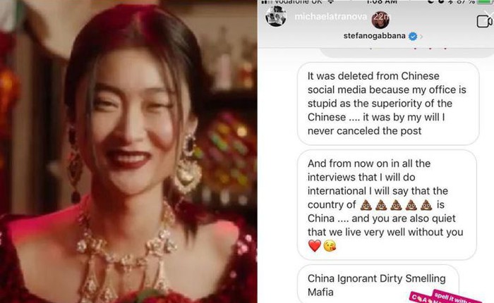 Vài dòng tin nhắn trên Instagram khiến người Trung Quốc tẩy chay Dolce & Gabbana như thế nào?