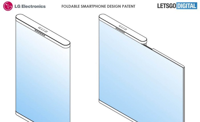 LG được cấp bằng sáng chế cho smartphone màn hình gập không viền