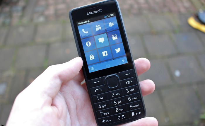 Rò rỉ hình ảnh dumb phone của Microsoft với giao diện live tiles theo phong cách Windows Phone