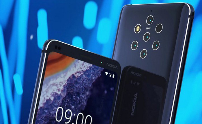 Lộ diện ảnh báo chí của Nokia 9 PureView với 5 camera sau, cảm biến vân tay trong màn hình