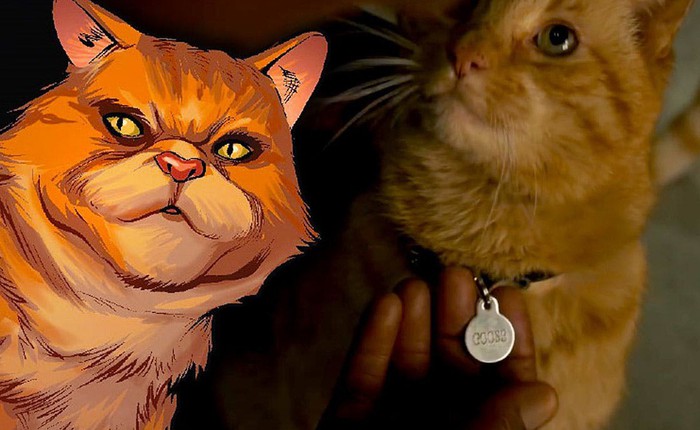 Sự thật kinh dị về con mèo rõ đáng yêu được Nick Fury vuốt ve trong Captain Marvel