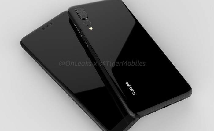 Huawei P20 Plus lộ ảnh render: Cả mặt trước lẫn mặt sau đều rất giống iPhone X