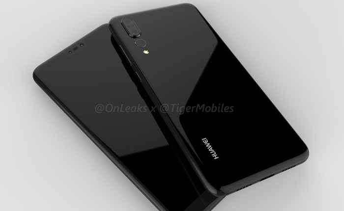 Chiêm ngưỡng render Huawei P20 Plus, smartphone có tới ba camera phía sau