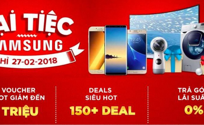 Có gì tại đại tiệc Samsung tháng 2 trên Lazada?