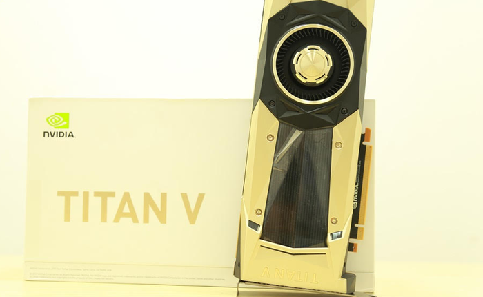 Cận cảnh VGA NVIDIA Titan V: Card đồ họa siêu khủng dùng cho Machine Learning, giá 129 triệu đồng.