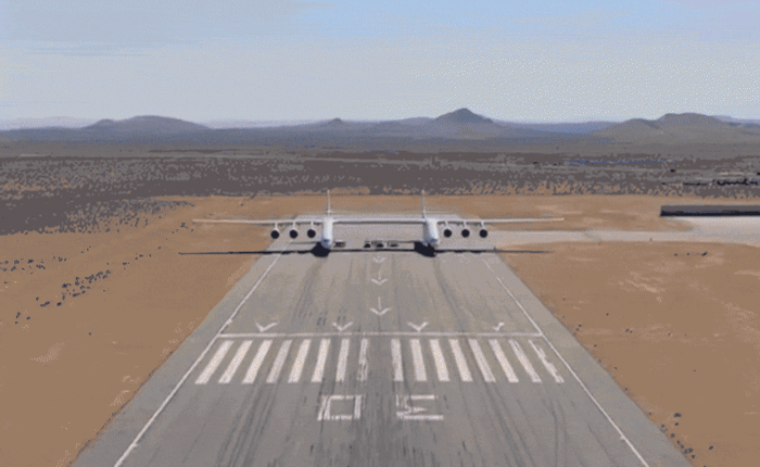Xem máy bay lớn nhất thế giới chạy trên đường băng, trông như video fake nhưng là thật 100%