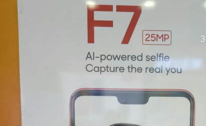 Rò rỉ quảng cáo Oppo F7, xác nhận camera selfie 25 MP tích hợp AI, màn hình có tai thỏ