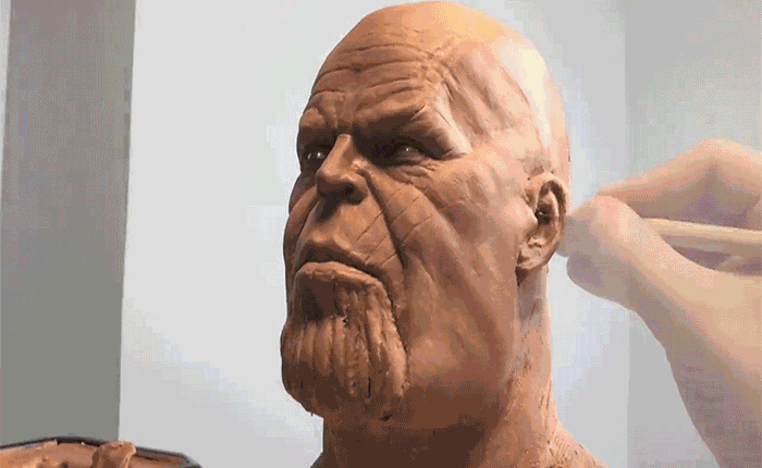 Cùng xem một khối đất sét biến thành Thanos trong Avengers như thế nào