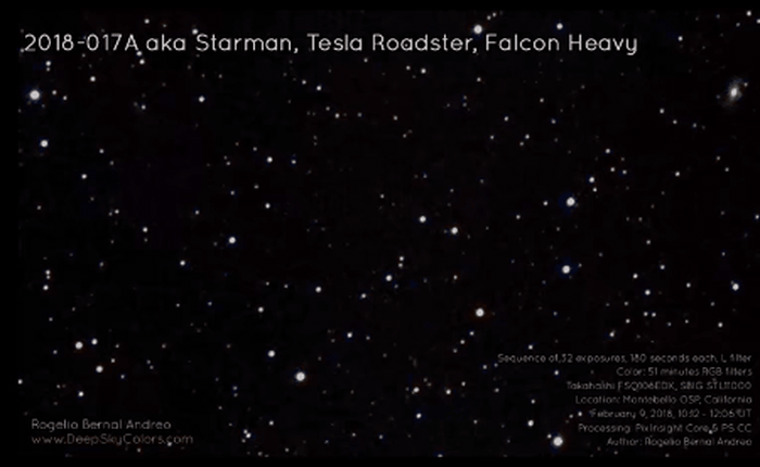 Nhiếp ảnh gia vũ trụ nổi tiếng xác định được vị trí chiếc xe thể thao Roadster mà Elon Musk phóng lên vũ trụ, làm được cả video về nó