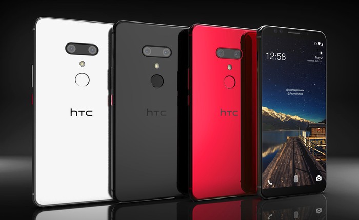 Lộ ảnh render rõ nét, đẹp lộng lẫy của HTC U12+