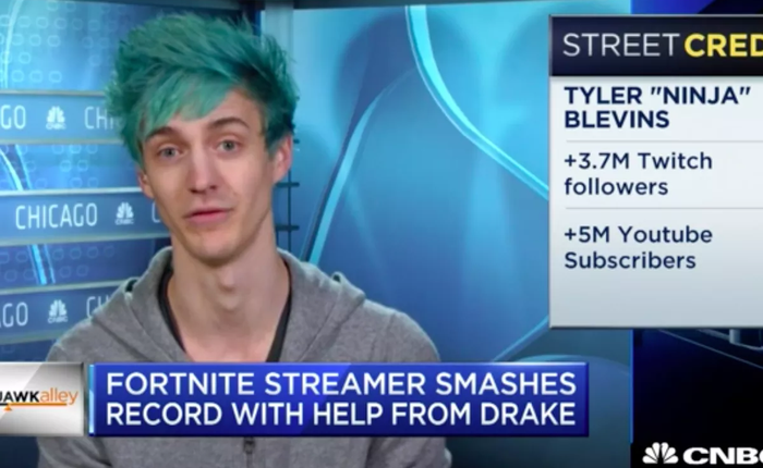 Tyler "Ninja" Blevins có thể kiếm được nửa triệu USD/tháng nhờ streaming