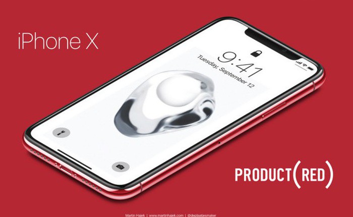 Xem trước diện mạo iPhone X PRODUCT(RED) có thể được Apple ra mắt tối nay