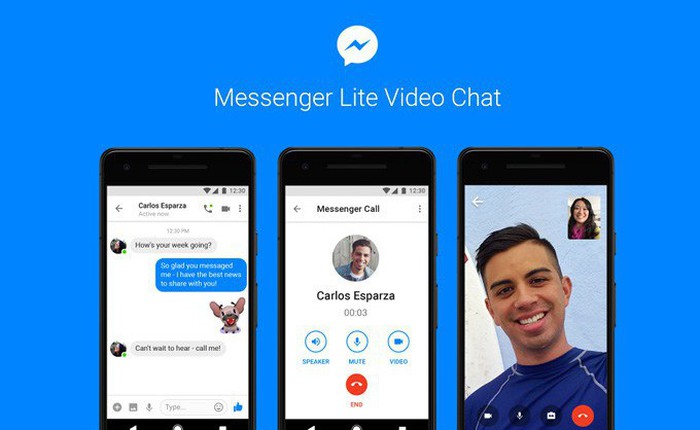 Facebook bổ sung tính năng gọi video cho Messenger Lite