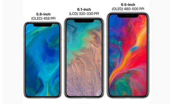 iPhone LCD 6.1 inch sẽ chiếm một nửa sản lượng iPhone trong năm 2018