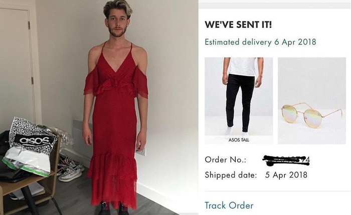 Chàng trai bị Internet trêu vì đặt mua quần và kính râm nhưng trúng ngay váy hai dây