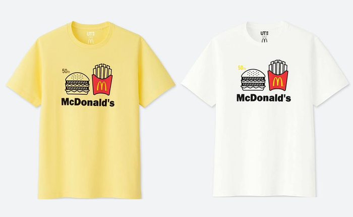 Uniqlo hợp tác với McDonald’s ra mắt bộ áo phông siêu dễ thương, mặc đi ăn sẽ được giảm 21.000 đồng