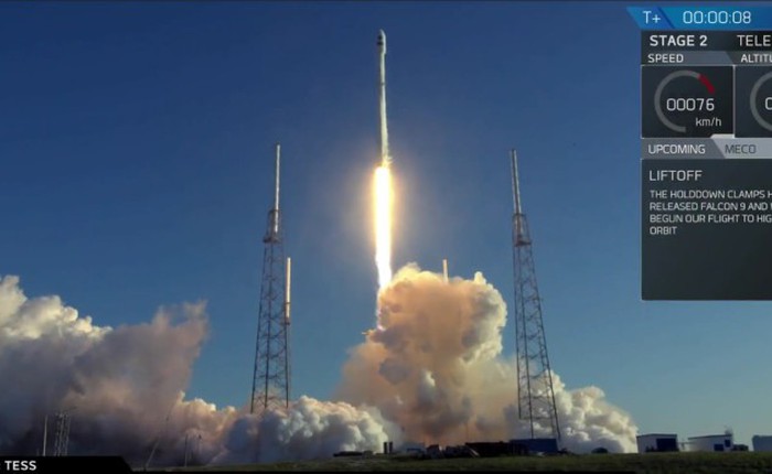 SpaceX phóng thành công kính thiên văn vũ trụ săn người ngoài hành tinh của NASA bằng tên lửa Falcon 9