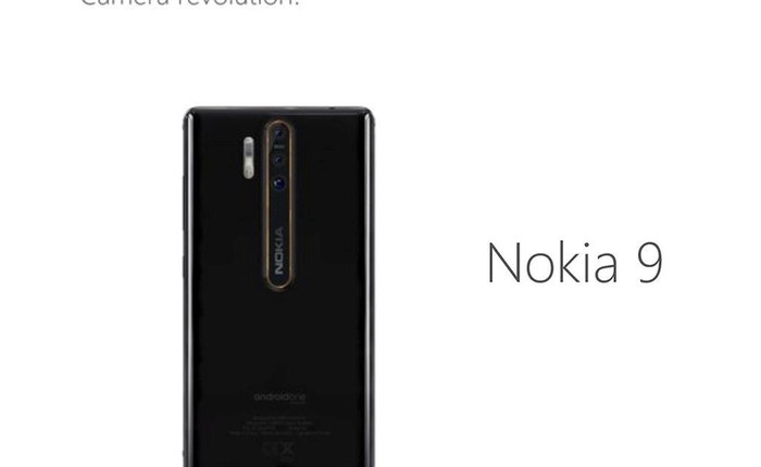 Nokia 9 rò rỉ thông số kỹ thuật với đèn flash Xenon và hệ thống 3 camera