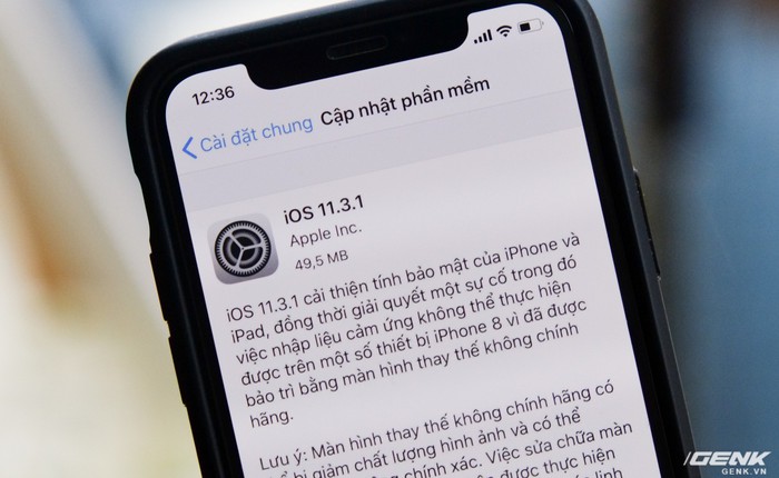 Apple tung ra iOS 11.3.1, khắc phục vấn đề với iPhone thay màn hình không chính hãng