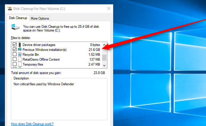 Windows 10 sắp không còn Disk Cleanup nữa, mà thay bằng Free Up Space