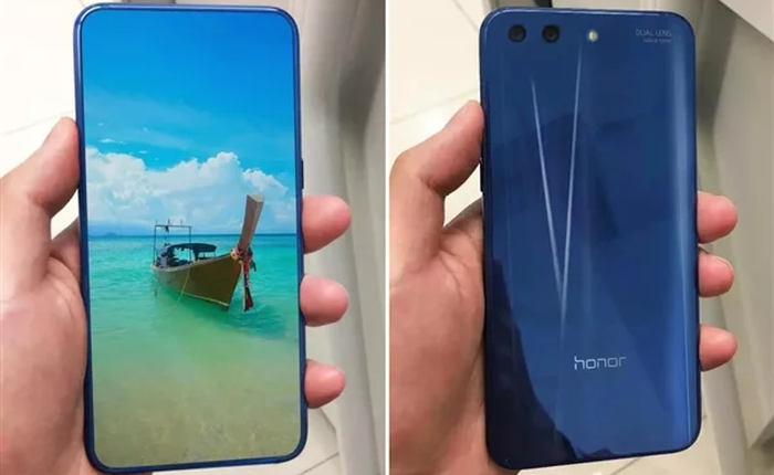 Honor 10 lộ diện với màn hình chiếm 100% mặt trước