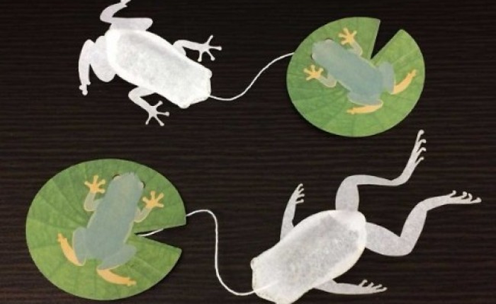 Túi trà hình con ếch đến từ Nhật Bản sẽ giúp bạn thưởng trà theo cách không thể "lưỡng cư" hơn