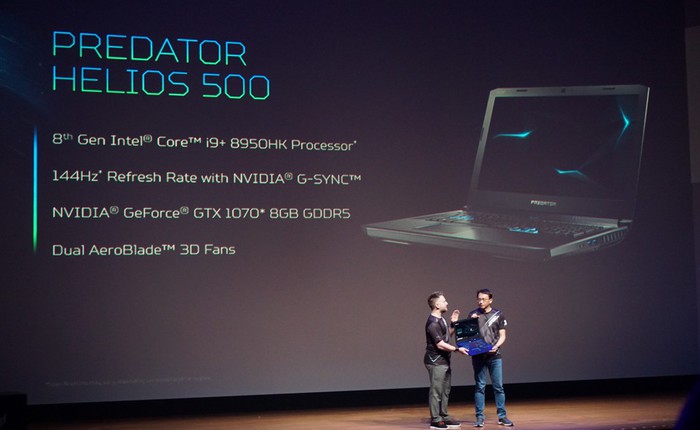 Acer giới thiệu loạt sản phẩm mới năm 2018: laptop gaming cấu hình siêu khủng, dùng Core i9+ 8950K và Swift 5 mỏng nhẹ dưới 1 kg