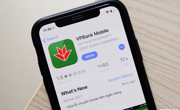 VPBank đóng cửa ứng dụng mobile banking từng nhận giải "hàng đầu VN"