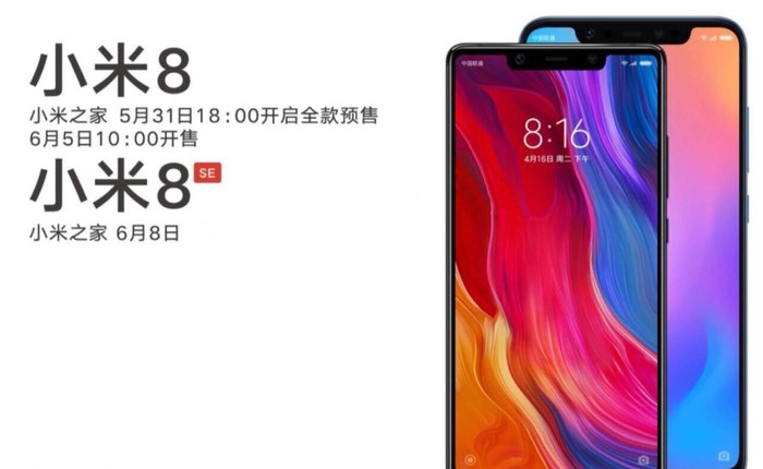 Xiaomi Mi 8, Mi 8 SE lộ ảnh báo chí và thông tin đặt hàng trước ngày ra mắt