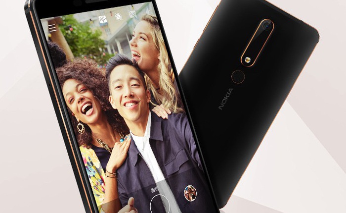 Nokia 6 (2018): Snapdragon 630, RAM 4GB, hỗ trợ Bothie, giá 5.2 triệu đồng
